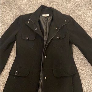 Women’s black wool coat